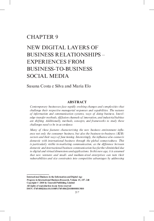 (PDF) International business in the Information and Digital Age ...