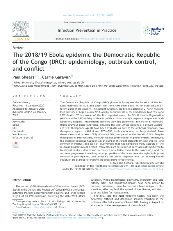 Essay on ebola outbreak in africa image