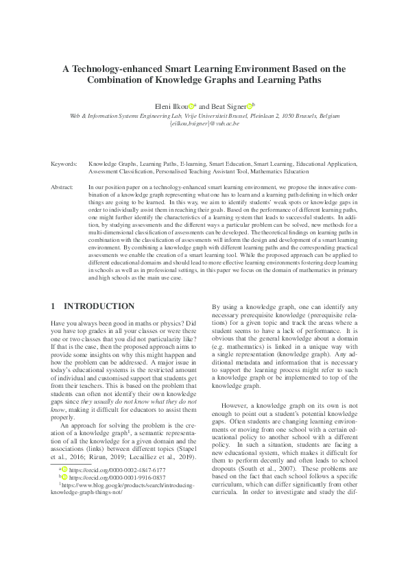 (PDF) A Technology-enhanced Smart Learning Environment Based on the ...