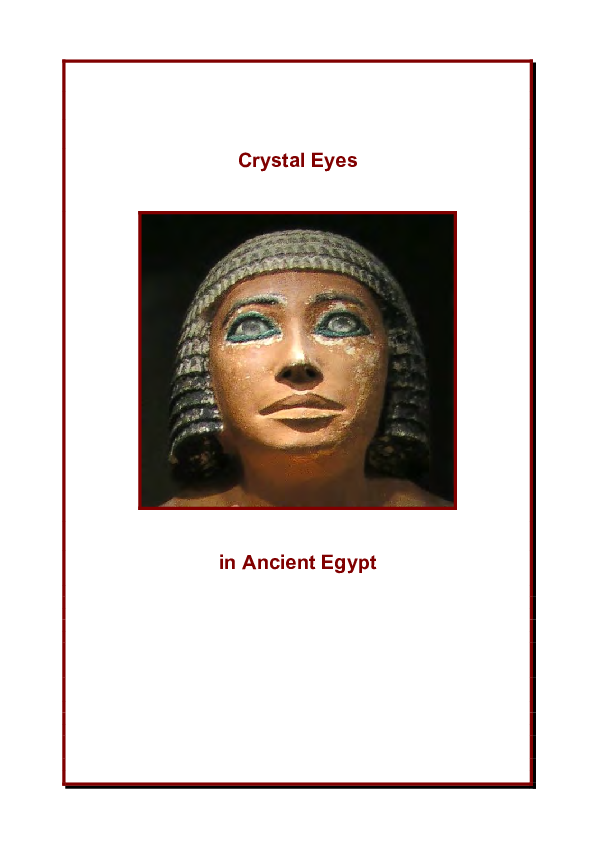 (PDF) Crystal Eyes in Ancient Egypt Diane Leeman Academia.edu