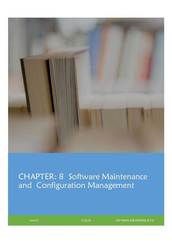 (PDF) CHAPTER: 8 Software Maintenance and Configuration Management ...