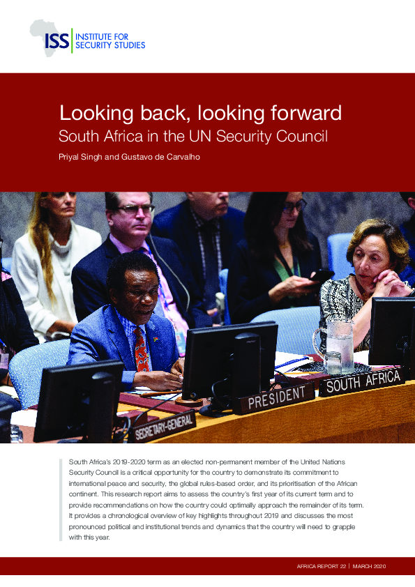 (PDF) Looking back, looking forward: South Africa in the UN Security ...