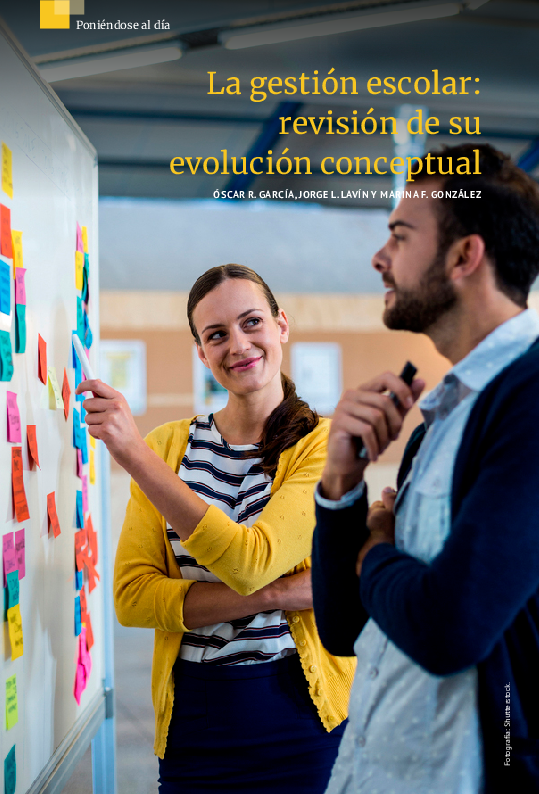 (PDF) La gestión escolar revisión de su evolución conceptual Oscar Rafael García Martínez (PDF) La gestión escolar revisión de su evolución conceptual Oscar Rafael García Martínez