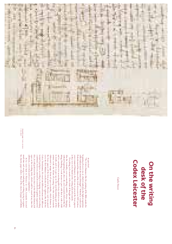 (PDF) On the writing desk of the Codex Leicester, in Leonardo da Vinci ...