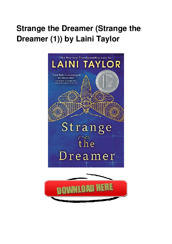 Pdf Strange The Dreamer Strange The Dreamer 1 By Laini Taylor Lannie Lane Academia Edu