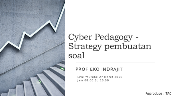 Cyber Pedagogy - Strategy pembuatan soal