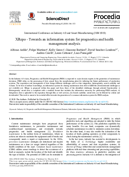 (PDF) XRepo - Towards an information system for prognostics and health ...