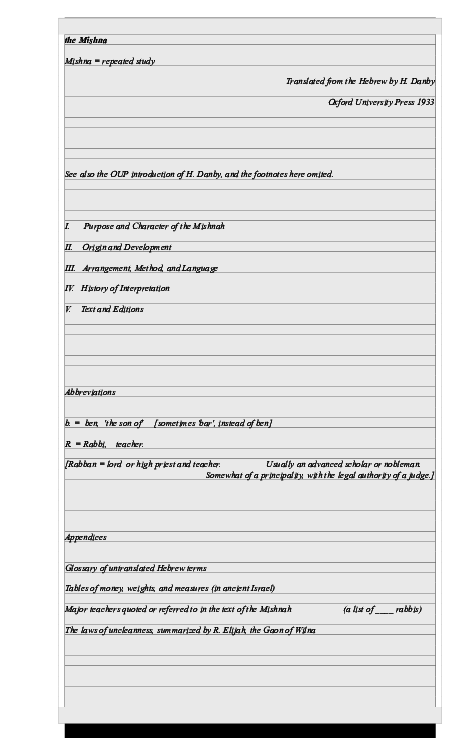 (DOC) the Mishna__chapter 3 | Peter Thompson - Academia.edu