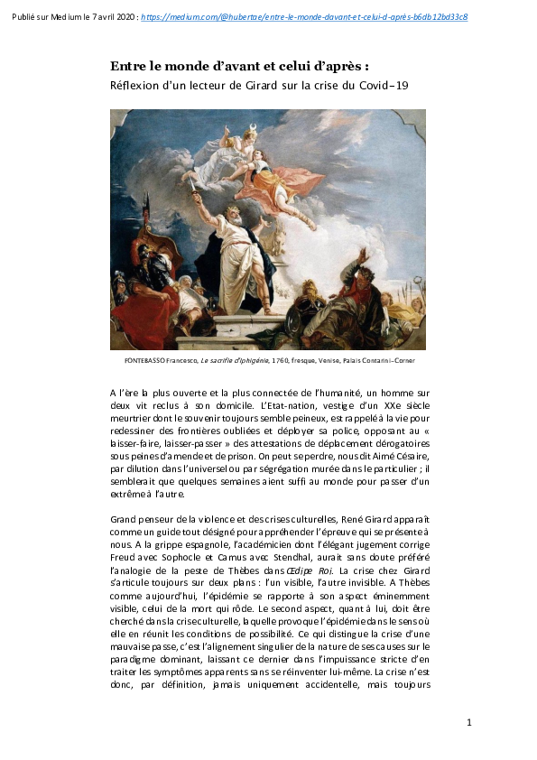 (PDF) Entre le monde d