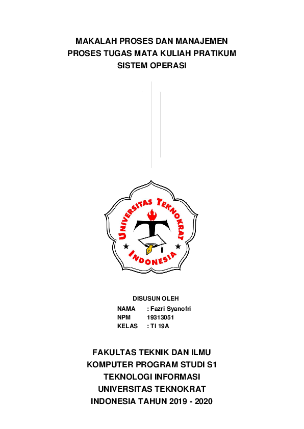 Pdf Makalah Proses Dan Manajemen Proses Fazrisyanofri Ti19a Fazri Syanofri Academia Edu