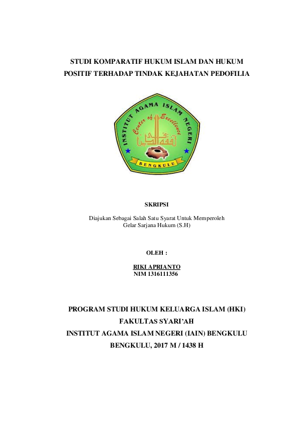 (PDF) STUDI KOMPARATIF HUKUM ISLAM DAN HUKUM POSITIF TERHADAP TINDAK ...