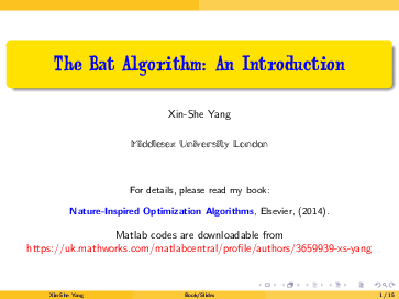 (PDF) The Bat Algorithm: An Introduction