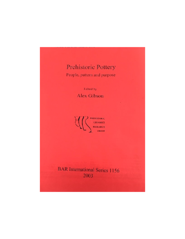 (PDF) Ware Defining a Ceramic Tradition Eric Charles De