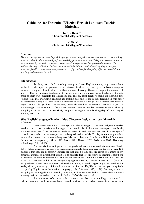 PDF) Effective Material Design for Business English Teaching