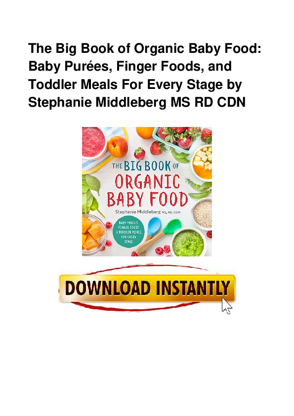 big book of organic baby food