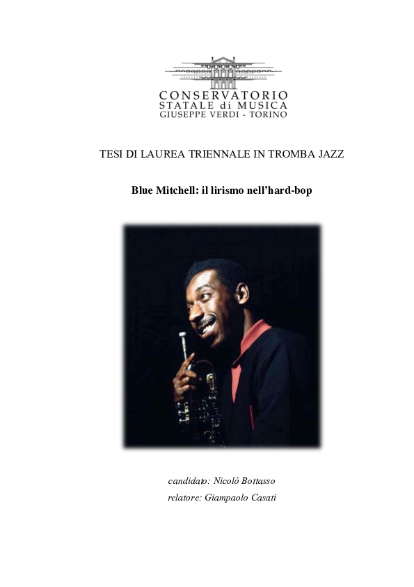 (PDF) Blue Mitchell: il lirismo nell'hard-bop
