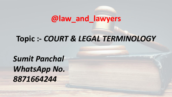 Court Terminologies court-terminologies