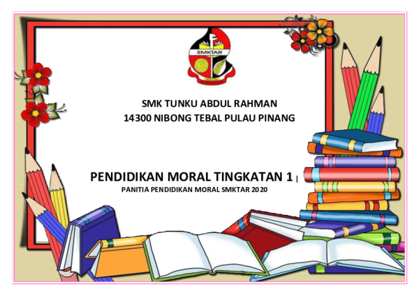 (PDF) RPT PENDIDIKAN MORAL KSSM TING 1 2020 SMK TAR LENGKAP  Juejue June  Academia.edu