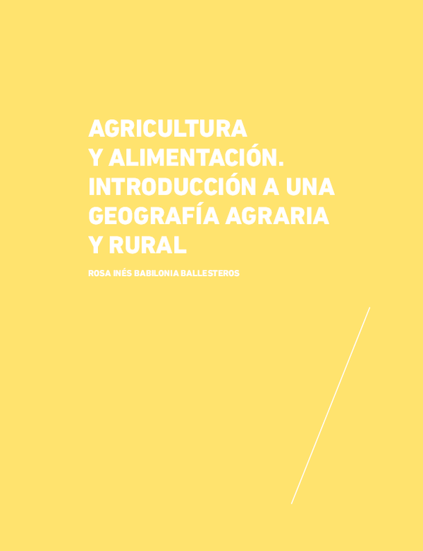 (PDF) AGRICULTURA Y ALIMENTACIÓN. INTRODUCCIÓN A UNA GEOGRAFÍA AGRARIA ...