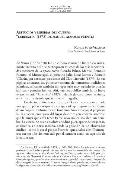 (PDF) Artificios y miserias del cuerpo 