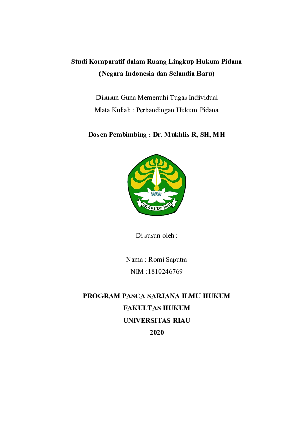 Perbandingan Hukum Research Papers Academia Edu