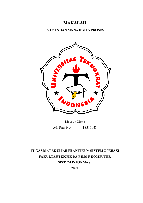 Pdf Makalah Proses Dan Manajemen Proses B Adi Prastiyo 18311045 Academia Edu