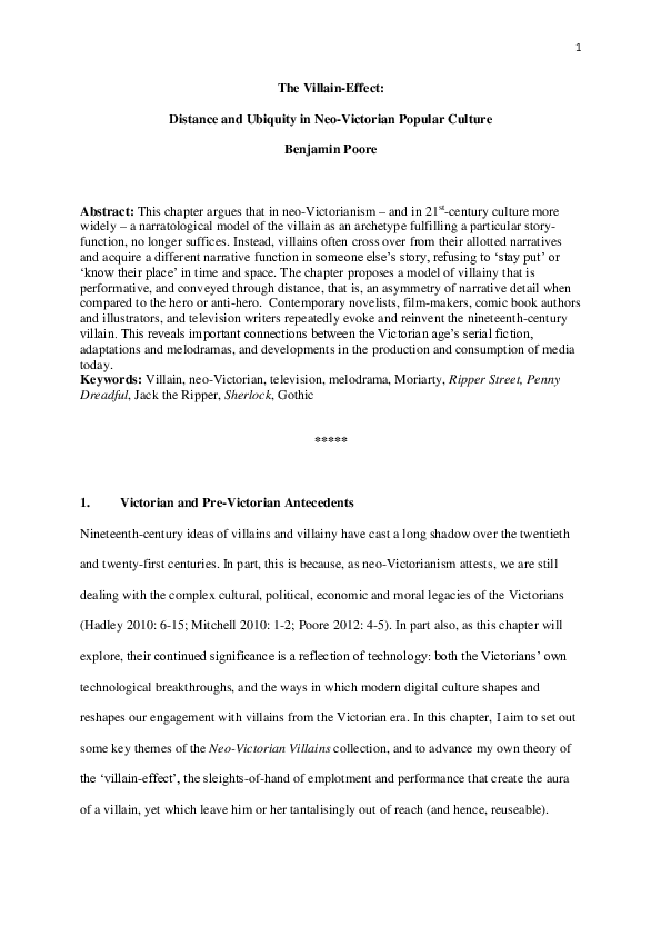 Victorian villains essay 05 picture