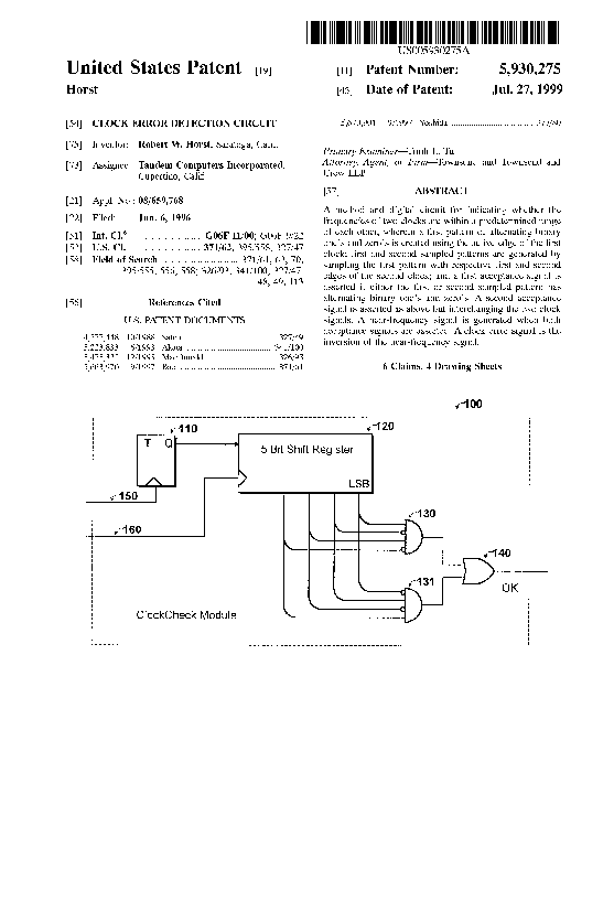(PDF) Clock error detection circuit Robert Horst Academia.edu