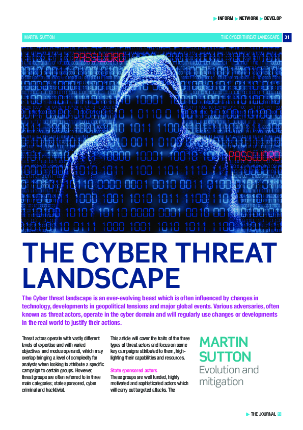 (PDF) The Cyber Threat Landscape