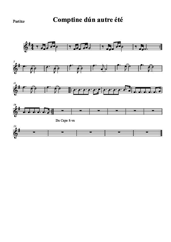 (PDF) Comptine dún autre été piano | Maria Wiberg - Academia.edu