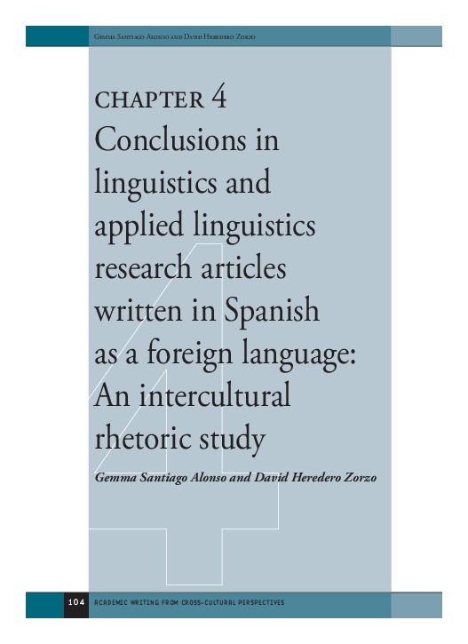 (PDF) CONCLUSIONS IN LINGUISTICS AND APPLIED LINGUISTICS RESEARCH ARTICLES