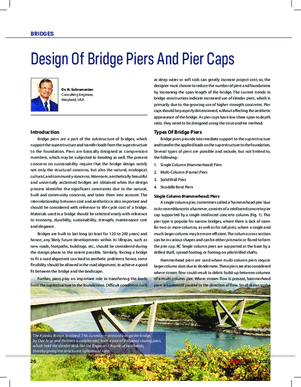 (PDF) NS 2020 Design Of Bridge Piers And Pier Caps CE CR March2020