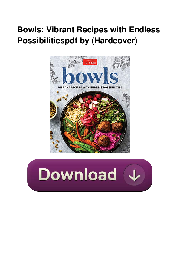 (PDF) Bowls Vibrant Recipes with Endless Possibilitiespdf Denis