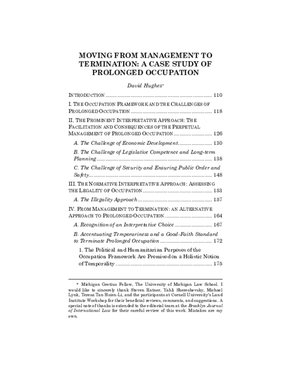 (PDF) Moving from Management to Termination: A Case Study of Prolonged ...