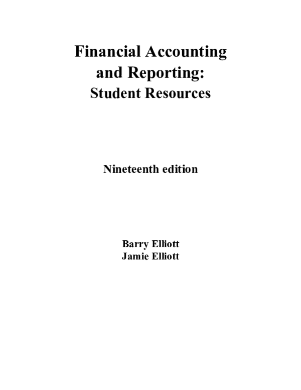 Pdf Financial Accounting Reporting Elliott 19e Student Resources Manual Md Shahadat Hossen Acma Cfc Academia Edu