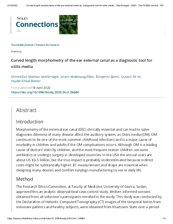 (PDF) Curved length morphometry of the ear external canal as a ...