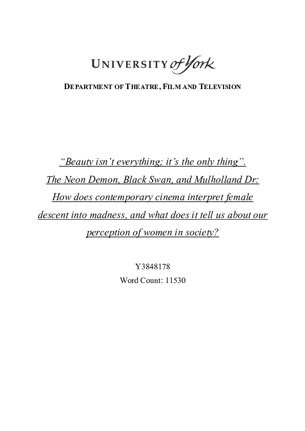 Essay on perception of swan and shadow picture