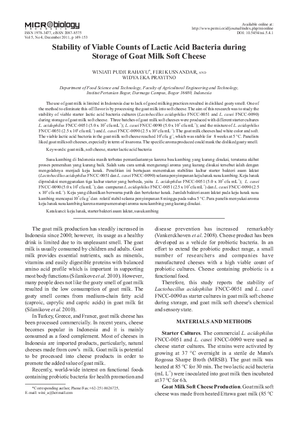 (PDF) Stability of Viable Counts of Lactic Acid Bacteria during Storage ...