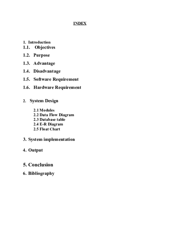 (DOC) Store Management System Project Report shivani kothari