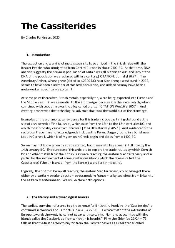 (DOC) The Cassiterides