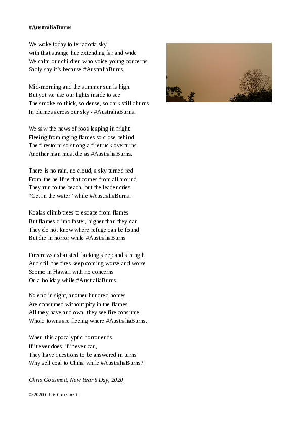 (PDF) Australia Burns - A Poem
