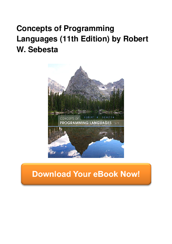 Pdf Concepts Of Programming Languages 11th Edition By Robert W Sebesta Luella Ryan Academia Edu