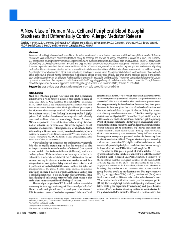 (PDF) A New Class of Human Mast Cell and Peripheral Blood Basophil ...