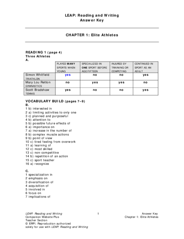 (PDF) Teacher answerkey book Daniel Schneider Academia.edu