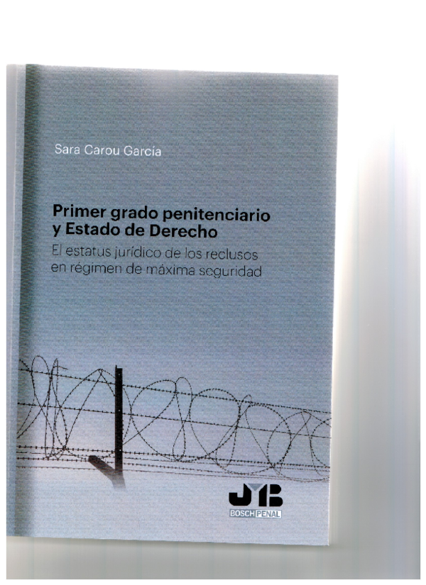 (PDF) Primer grado penitenciario y estado de derecho El estatus