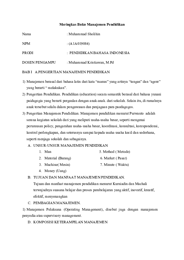 Essay manajemen pendidikan image