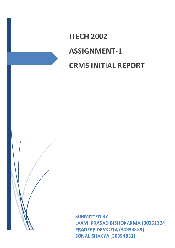 (DOC) CRMS INITIAL REPORT