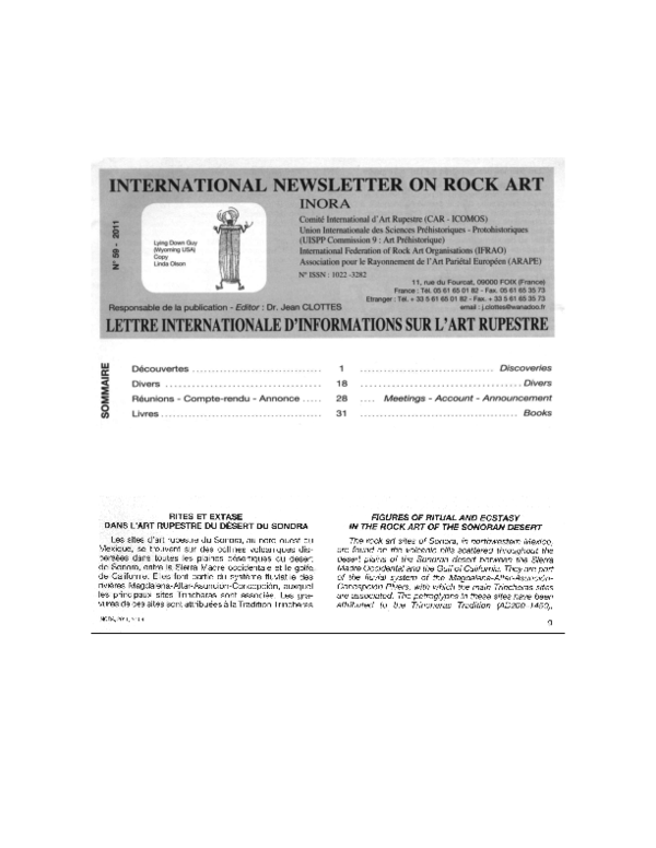 (PDF) Rites et Extase Dans L'Art Rupestre Du Désert Du Sonora/Figures ...