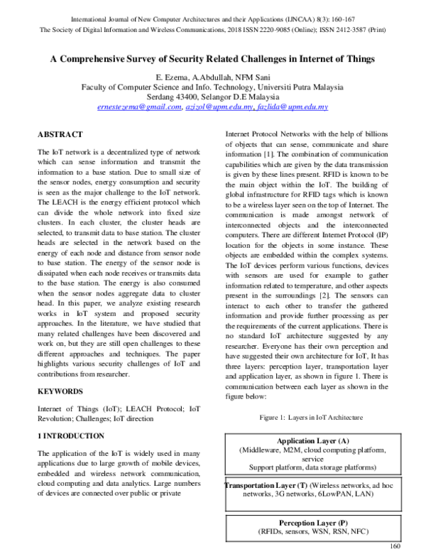 (PDF) A Comprehensive Survey of Security Related Challenges in Internet ...