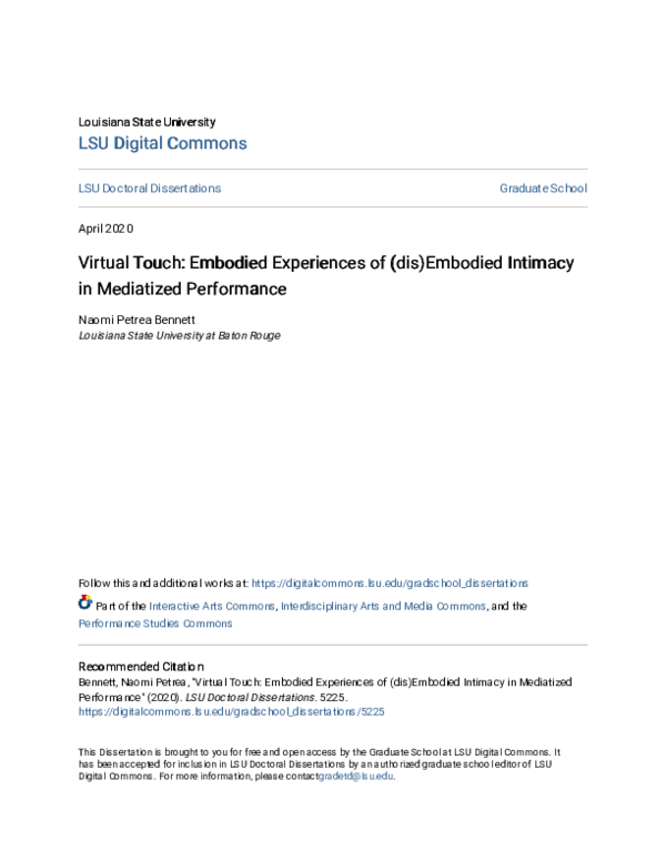 Virtual intimacy essay image